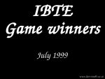 1999 IBTE Game winners